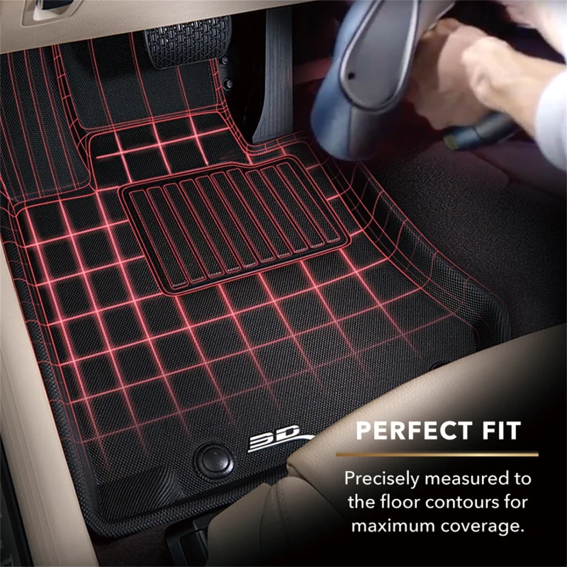 3D MAXpider 2025+ Polestar 3 Kagu 1st and 2nd Row Floormats - Black - Image 5