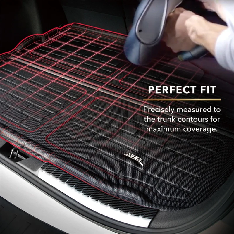 3D MAXpider 2025+ Polestar 3 Kagu Front Trunk Cargo Liner - Black Two Piece - Image 5