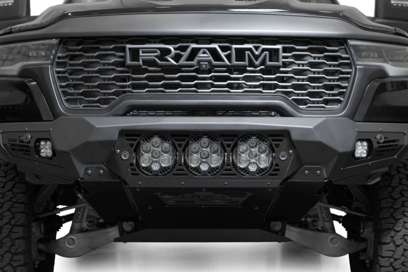 Addictive Desert Designs 2025+ Ram RHO Bomber Front Bumper - 3 Baja Designs LP6 - Image 5