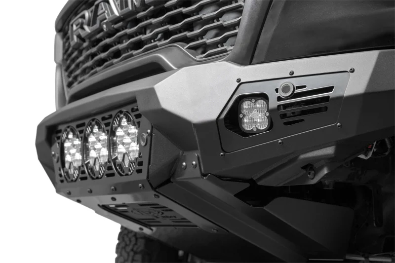 Addictive Desert Designs 2025+ Ram RHO Bomber Front Bumper - 3 Baja Designs LP6 - Image 9