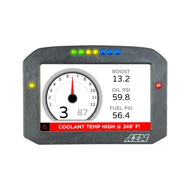 AEM CD-7 Carbon Flush Digital Dash Display - Image 10