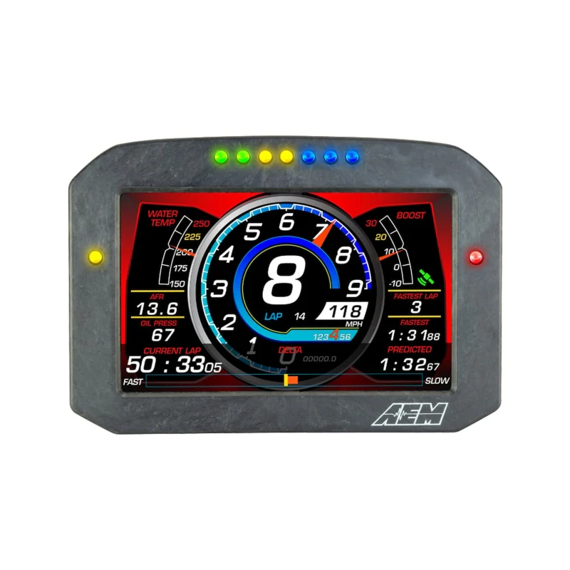 AEM CD-7 Carbon Flush Digital Dash Display - Image 5