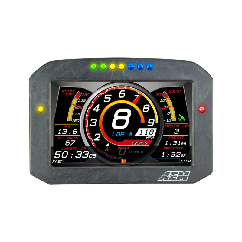 AEM CD-7G Carbon Flush Digital Dash Display w/ Internal 20Hz GPS & Antenna - Image 6
