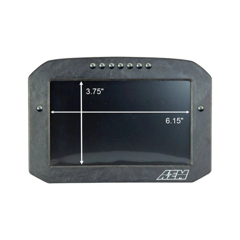 AEM CD-7LG Carbon Logging Flush Digital Dash Display w/ Internal 20Hz GPS & Antenna - Image 8