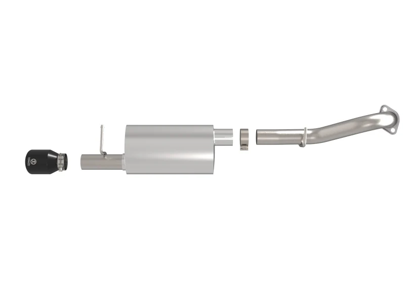 aFe 14-19 Toyota Corolla 1.8L Takeda 2.5in 304SS Axle-Back Exhaust w/ Black Tip - Image 8