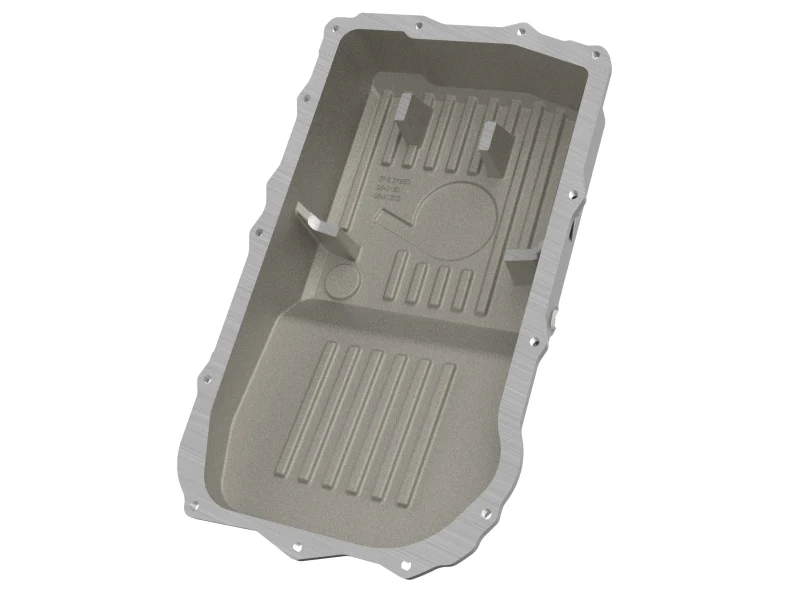 aFe 18-25 Jeep Wrangler JL V6 Transmission Pan - Black w/ Machined Fins - Image 5