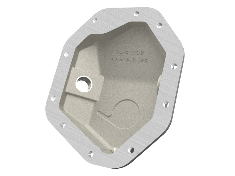 aFe 19-25 GM Trucks Front Diff Cover - Black w/ Machined Fins - Image 7