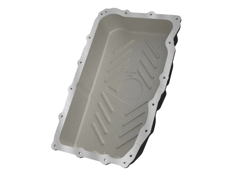 aFe 20-26 GM Trucks L6 3.0L Transmission Pan - Black w/ Machined Fins - Image 5