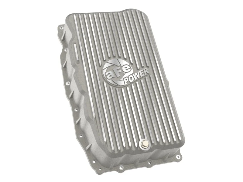 aFe 20-26 GM Trucks L6 3.0L Transmission Pan - Raw / Machined Fins - Image 6