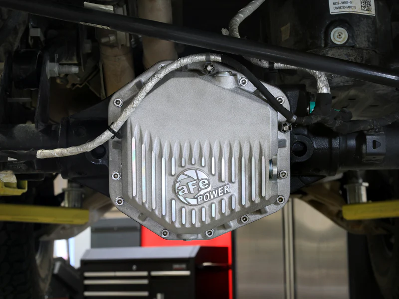 aFe 22-25 Ford Bronco Raptor V6 Rear Diff Cover - Raw w/ Machined Fins - Image 2