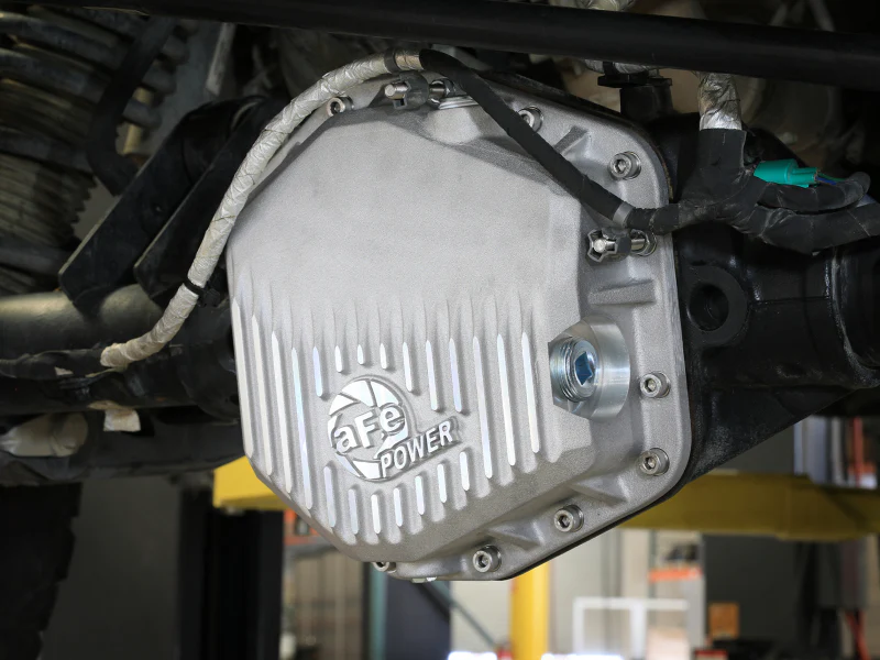 aFe 22-25 Ford Bronco Raptor V6 Rear Diff Cover - Raw w/ Machined Fins - Image 3