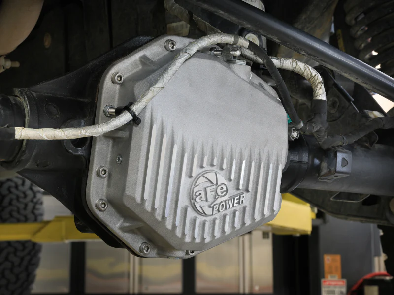 aFe 22-25 Ford Bronco Raptor V6 Rear Diff Cover - Raw w/ Machined Fins - Image 4