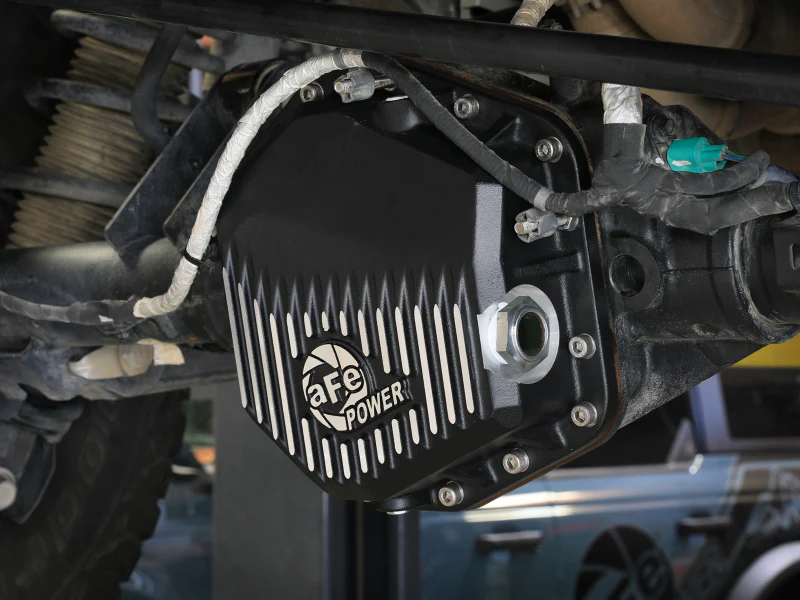 aFe Ford Bronco Raptor 22-25 V6-3.0L POWER Pro Series Rear Differential Cover Black w/ Machined Fins - Image 2