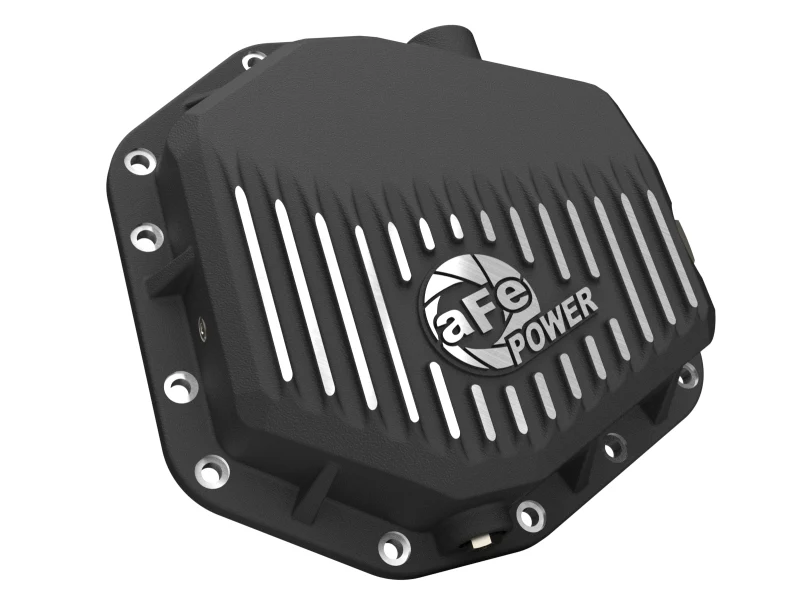 aFe Ford Bronco Raptor 22-25 V6-3.0L POWER Pro Series Rear Differential Cover Black w/ Machined Fins - Image 6