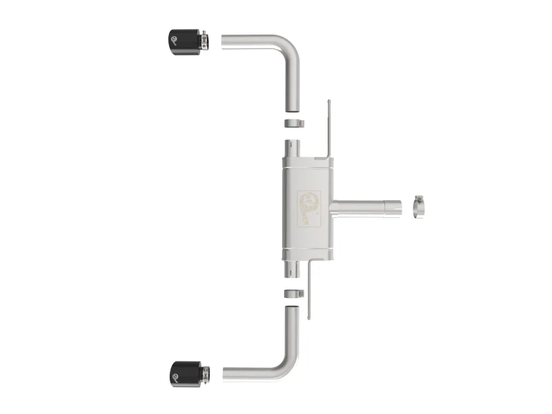 aFe MACHForce XP Exhausts Axle-Back 21-24 BMW 228i 2.0T (SS w/ Black Tips) - Image 6