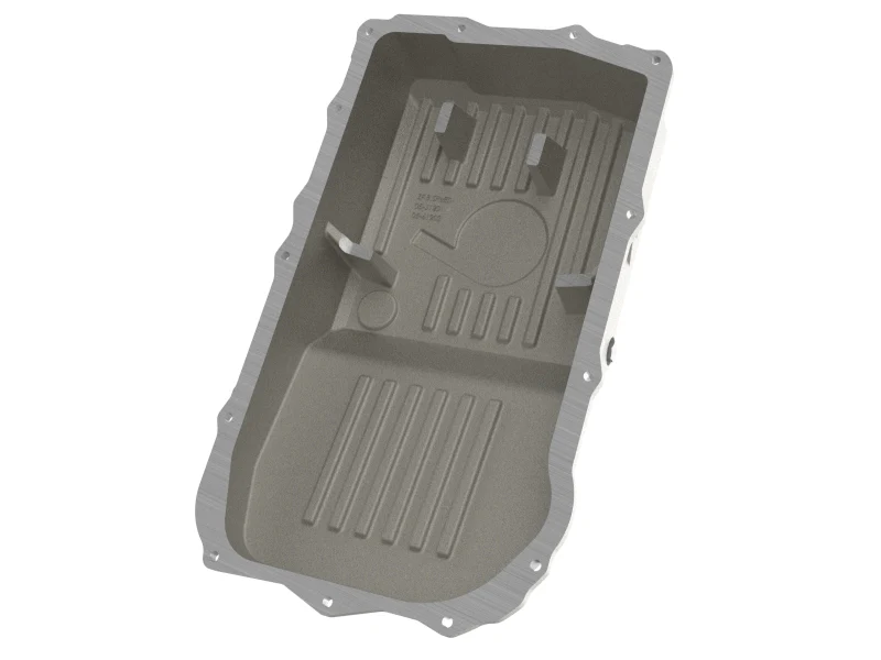 aFe POWER 18-25 Jeep Wrangler (JL) 850RE/8HP70/8HP75 Transmission Pan - Raw w/ Machined Fins - Image 5
