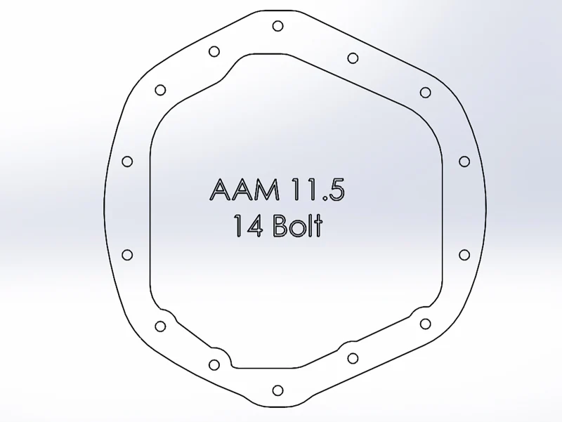 aFe Power Front/Rear Diff Cover Kit w/ Oil 01-10 GM Diesel Trucks V8 (AAM 9.25 & AAM 11.5-14) - Image 4