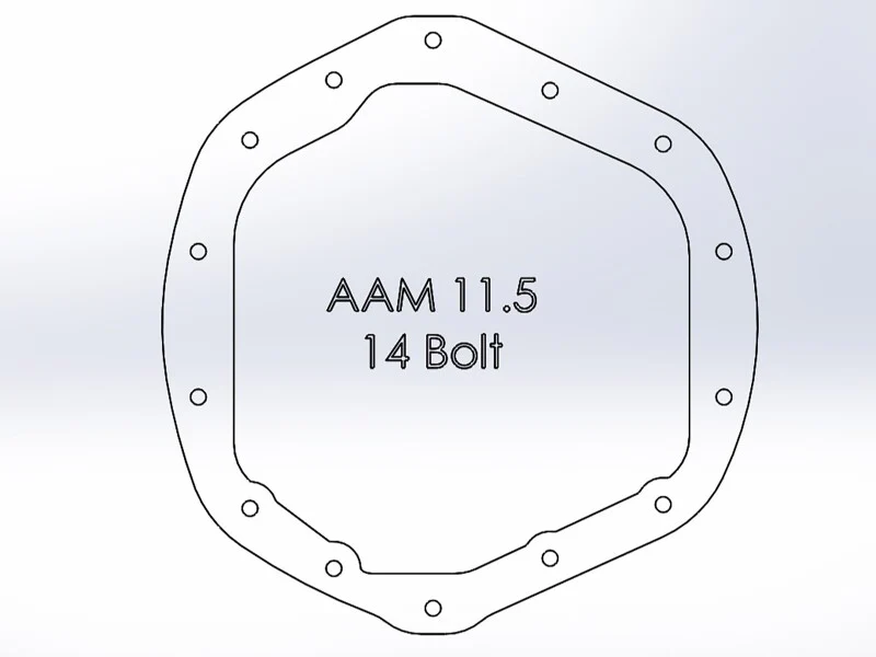 aFe Power Front/Rear Diff Cover Kit w/ Oil 11-19 GM Diesel Trucks V8 (AAM 9.25-12 & AAM 11.5-14) - Image 9