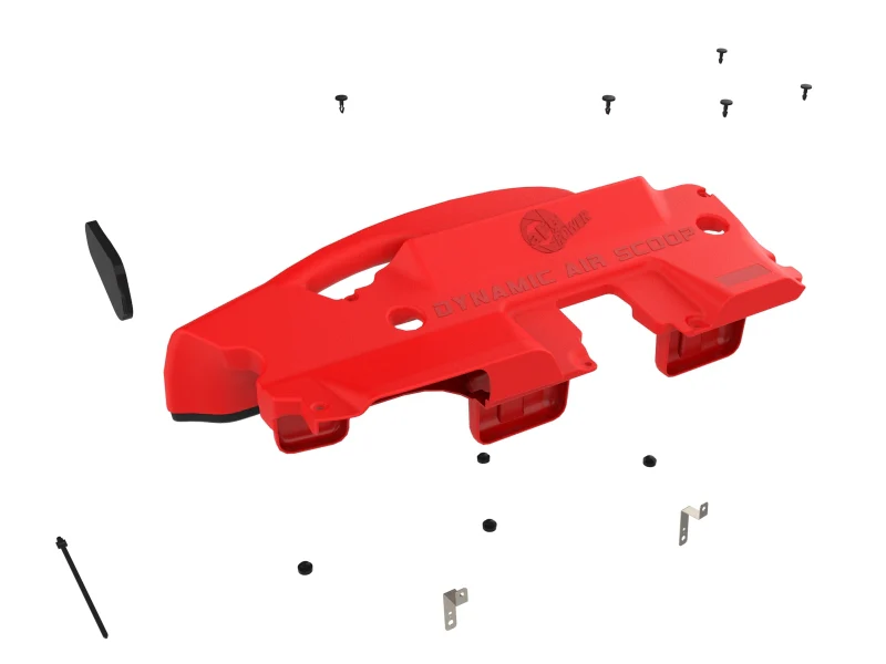 aFe POWER Red Edition Dynamic Air Scoop XL for Intake Kits 50-70119D and 50-70119R - Image 11