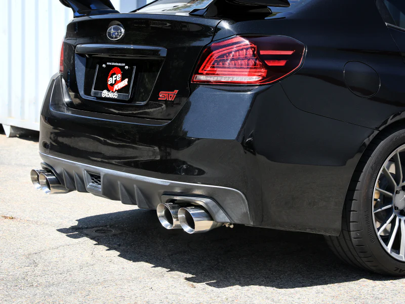aFe Subaru WRX/STi 15-21 H4-2.0/2.5L Takeda 3in to 2-1/2in Stnlss Cat-Back Exhaust w/ Polished Tip - Image 4