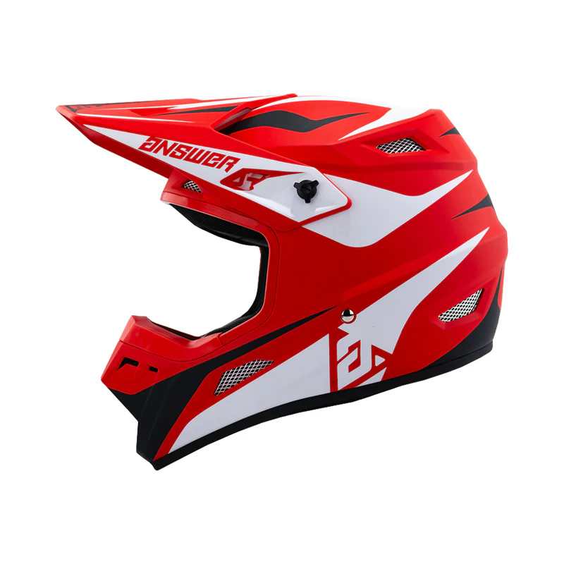 Answer 26 AR1 Mototown Helmet Glossy Red/White/Black - Large - Image 2
