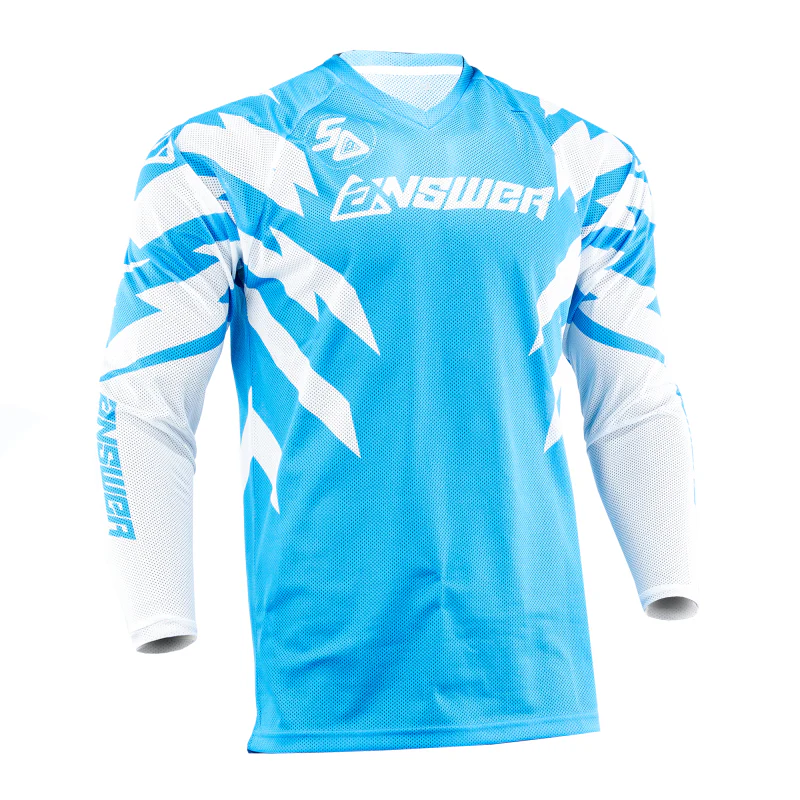 Answer 26 LE Syncron Rizz Vented Jersey Cyan/White/Black - Large
