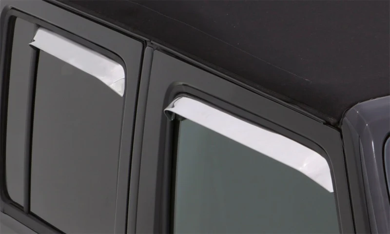AVS 77-85 Buick Lesabre Ventshade Front & Rear Window Deflectors 4pc - Stainless - Image 3