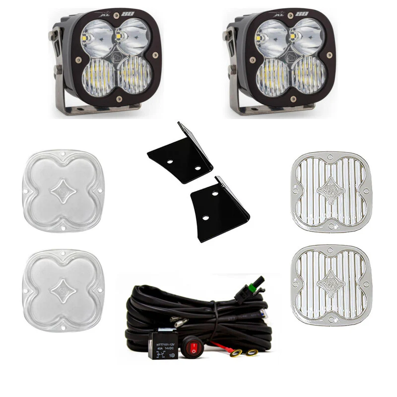 Baja Designs 07-18 Jeep Wrangler JK XL80 Drive/Combo A-Pillar Kit - White - Image 2