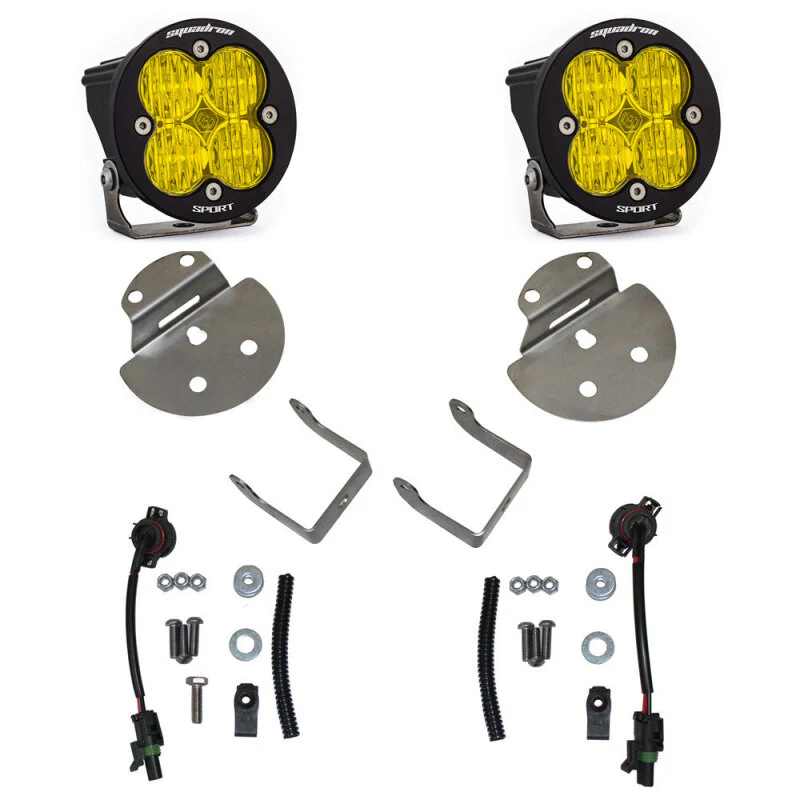 Baja Designs 15-19 Chevrolet Colorado / Silverado 2500HD/3500HD Squadron Sport Fog Pocket Kit - Image 2
