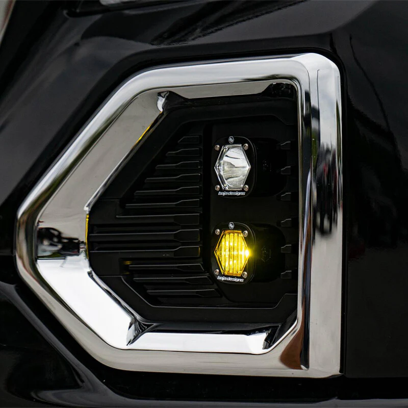 Baja Designs 19+ GMC 1500 S1 Fog Pocket Mount Kit Clear Spot / Amber Wide Cornering - Image 4