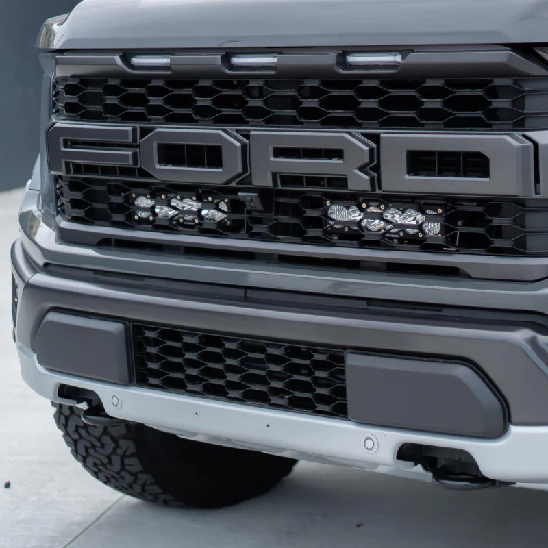 Baja Designs 2021+ Ford Raptor OnX6 Behind Grill Kit -10in. Amber D/C - Image 2