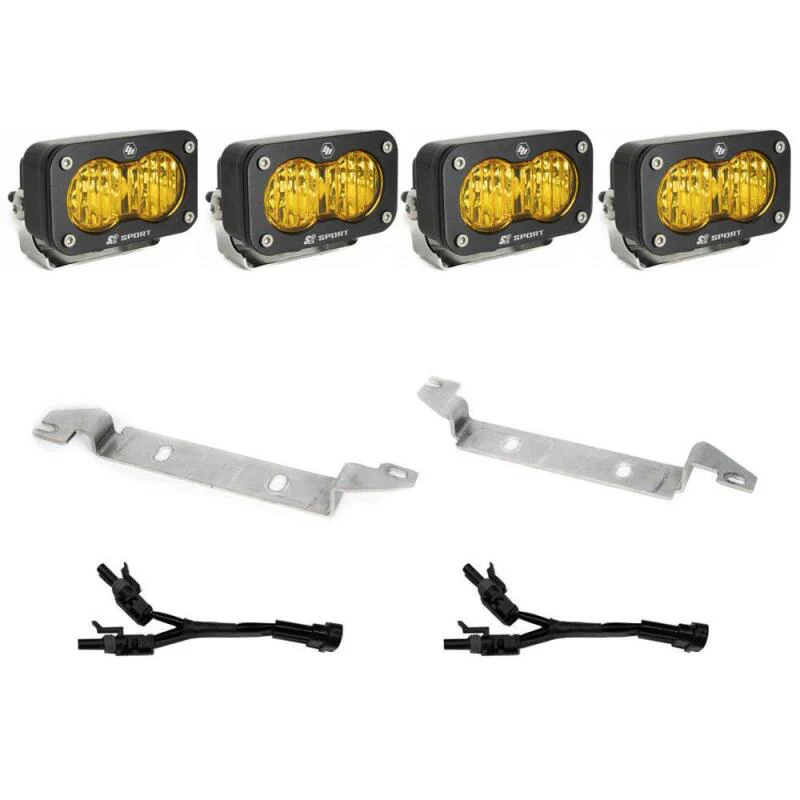Baja Designs 2022+ Toyota Tundra S2 Sport Fog Pocket Kit - Baja Amber - Image 2