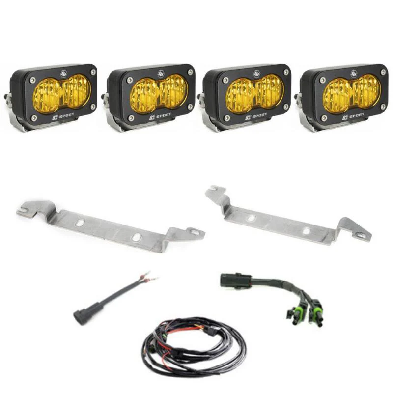 Baja Designs 2023+ Toyota Sequoia S2 Sport Fog Pocket Kit - Baja Amber - Image 2