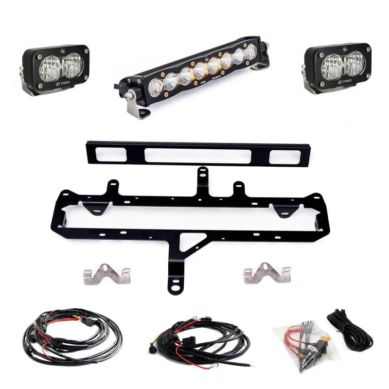 Baja Designs 2024+ Toyota Tacoma (Incl. TRD Pro) 10in. S8/S2 Pro Grille Kit - Clear - Image 2