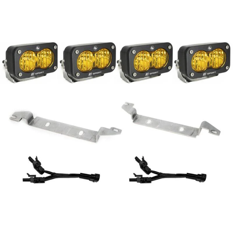 Baja Designs 2024+ Toyota Tacoma S2 Sport Dual Fog Pocket Light Kit - Baja Amber - Image 2