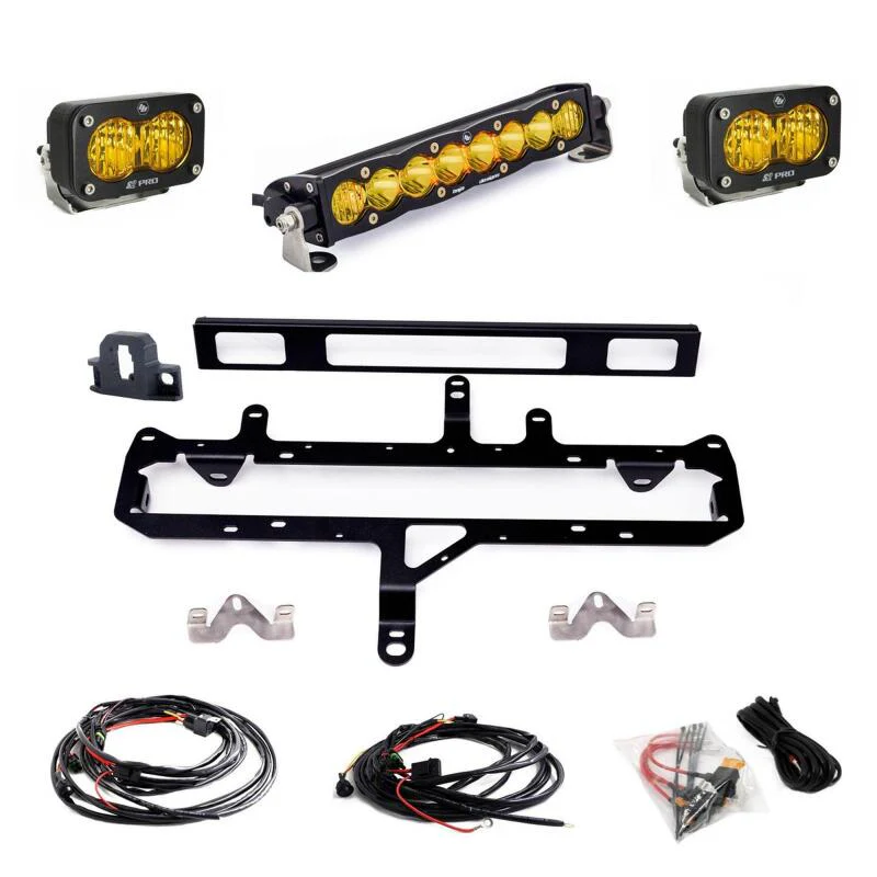 Baja Designs 2024+ Toyota Tacoma S8 10in Light Bar / S2 Pro TRD Pro Grille Conversion Light Kit - Image 2