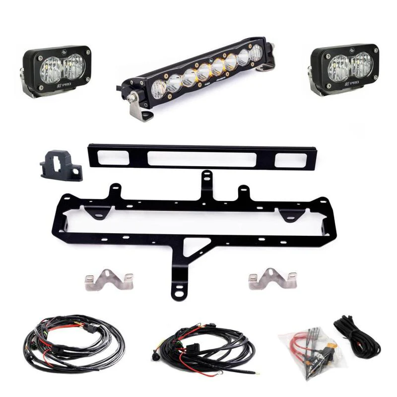 Baja Designs 2024+ Toyota Tacoma S8 Series 10in Grille Conversion Light Kit - Image 2