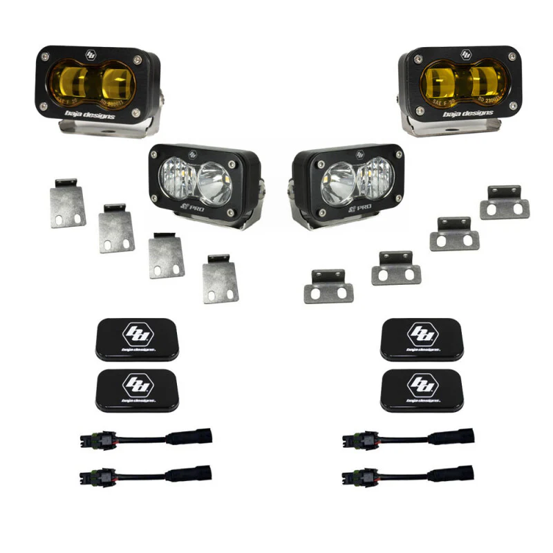 Baja Designs 21+ Ford Raptor / 22+ Bronco S2 SAE Pro Fog Pocket Light Kit - Image 2