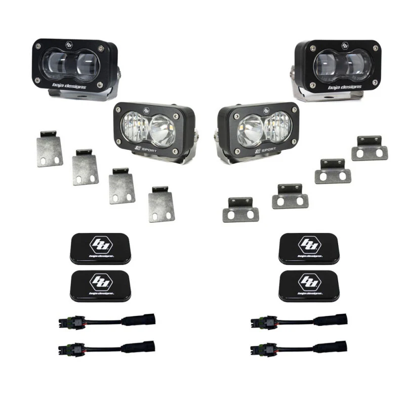 Baja Designs 21+ Ford Raptor/22+ Bronco S2 SAE Pro Fog Pocket Light Kit - Image 4
