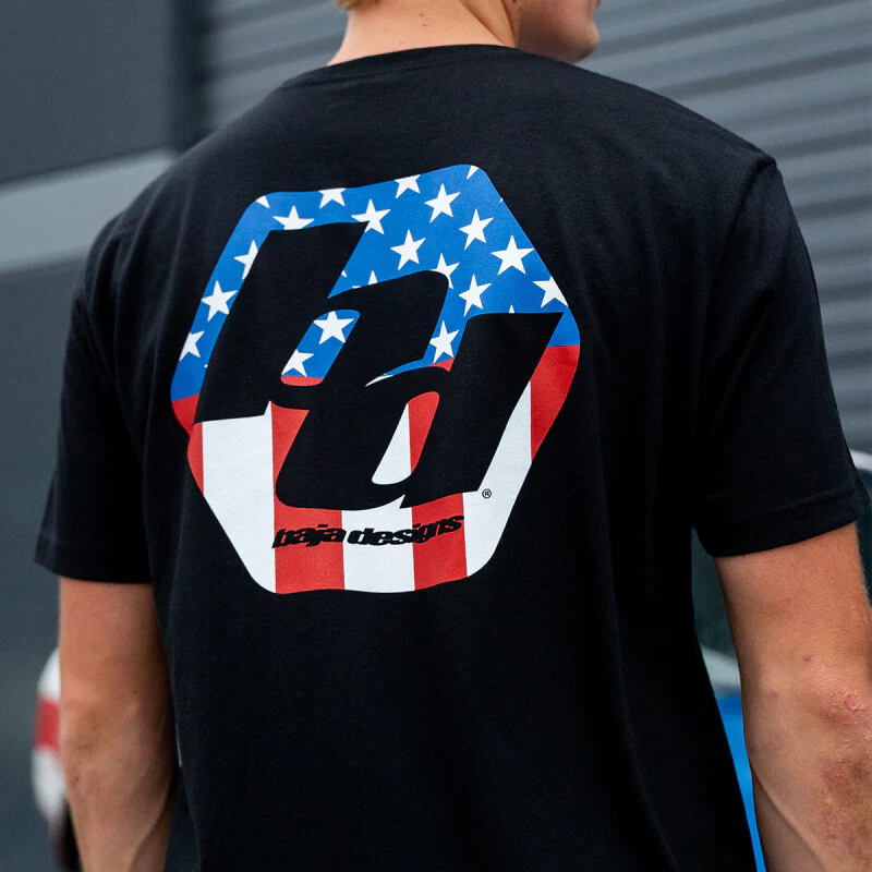 Baja Designs Freedom Mens T-Shirt Universal - Large Black