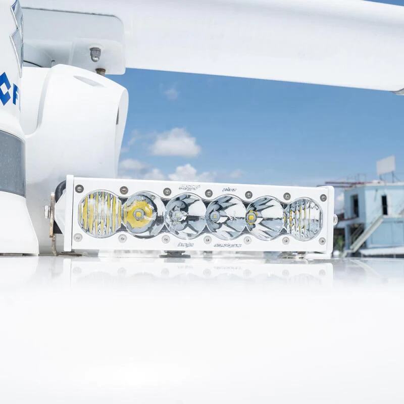 Baja Designs Marine OnX6+ Straight Light Bar 10in. Driving Combo/Clear - White - Image 4