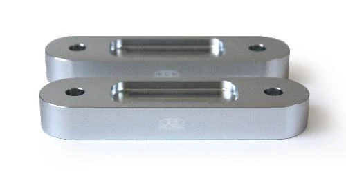BLOX Honda S2000 Racing Front 20mm Thick Spacer Bump Steer Kit - Silver (Lowered 1in and more) - Image 2