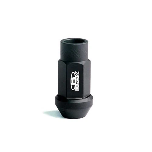 BLOX Racing Street Series Forged Lug Nuts - Flat Black 12 x 1.5mm - Single piece - Image 2