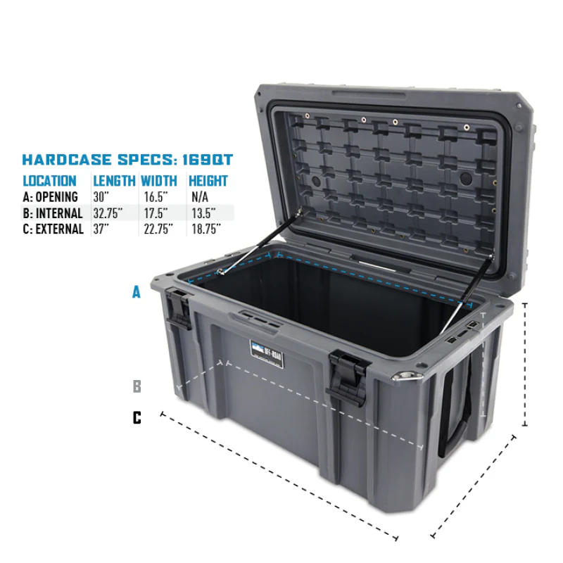 Borne Off-Road Hard Case 169QT Light Grey - Image 6