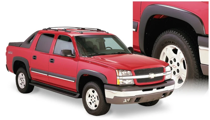Bushwacker 03-06 Chevy Avalanche 1500 OE Style Flares 4pc w/out Body Hardware - Black - Image 2
