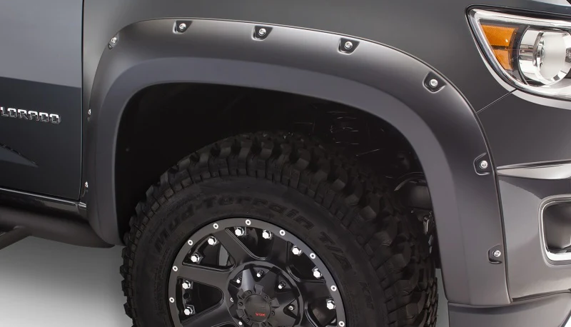 Bushwacker 15-18 GMC Canyon Pocket Style Flares 2pc - Black - Image 2