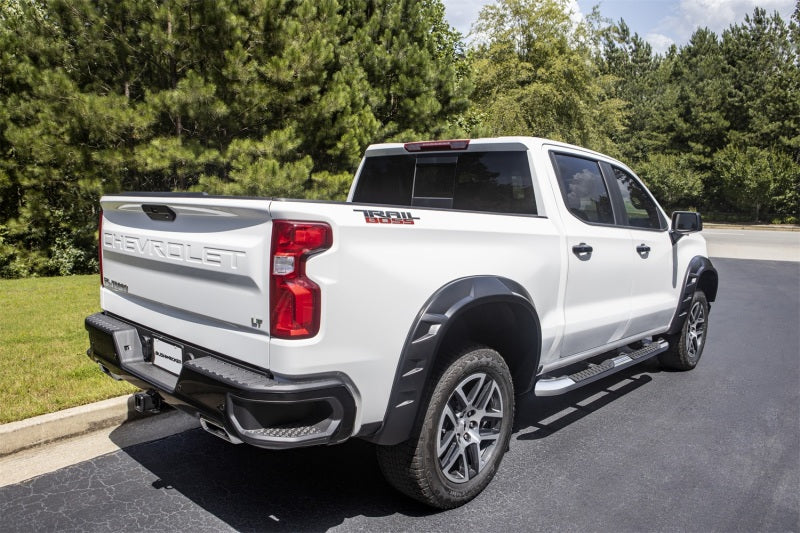 Bushwacker 19-21 Chevrolet Silverado 1500 DRT Style Flares 4pc - Black - Image 4
