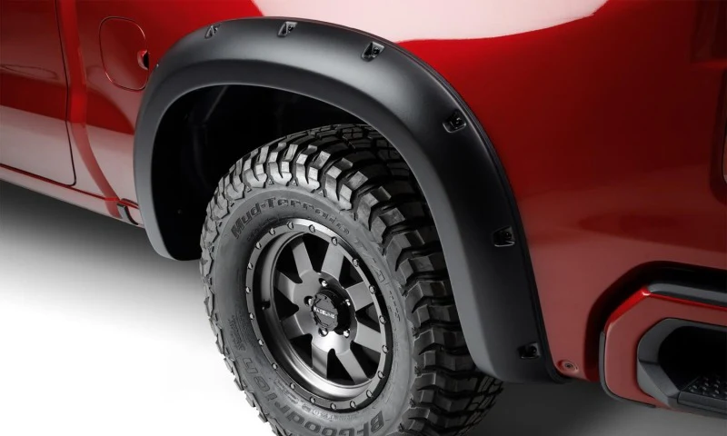 Bushwacker 19-21 Chevrolet Silverado 1500 Forge Style Flares 4pc - Black - Image 7