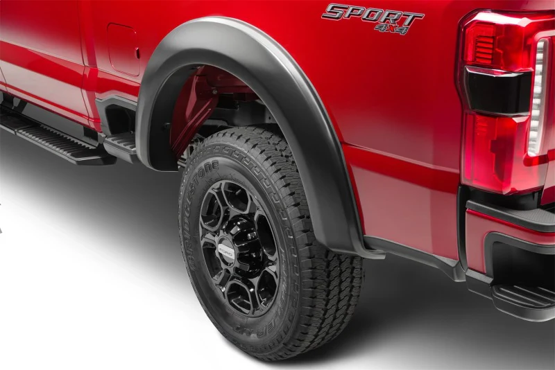 Bushwacker 23-24 Ford F-250/350 SuperDuty Extend-A-Fender Style Flares 2pc Rear - Black - Image 2