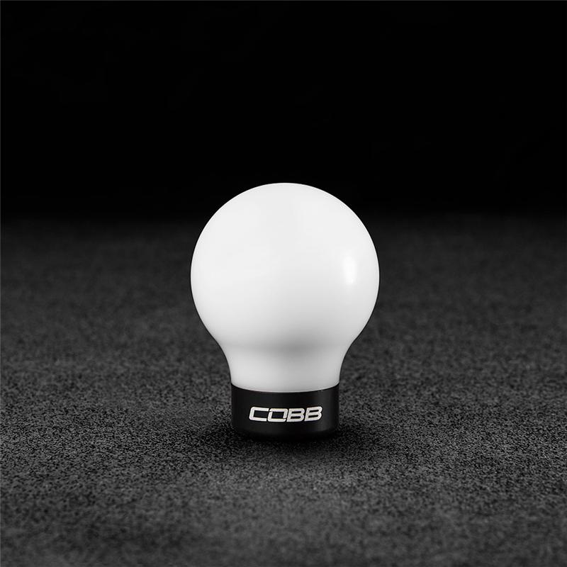 Cobb 07-13 Mazdaspeed3 & 06-07 Mazdaspeed6 Shift Knob - White Knob w/Stealth Black Base - Image 2